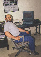 photo: Gary Hug in Farpoint control room